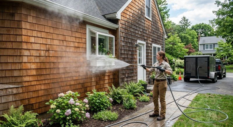 Wood Siding Cleaning