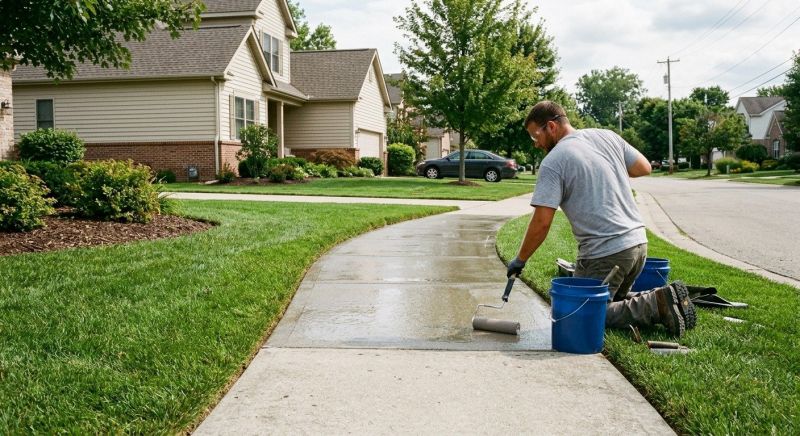 Concrete Walkway Sealing in Alpharetta, GA