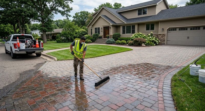 Paver Driveway Sealing in Kansas City, KS