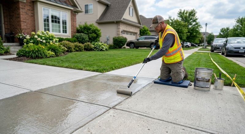 Stamped Concrete Sealing in Puyallup, WA